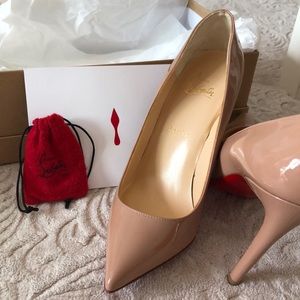 Christian Louboutin size 38 Nude Pigalle 100